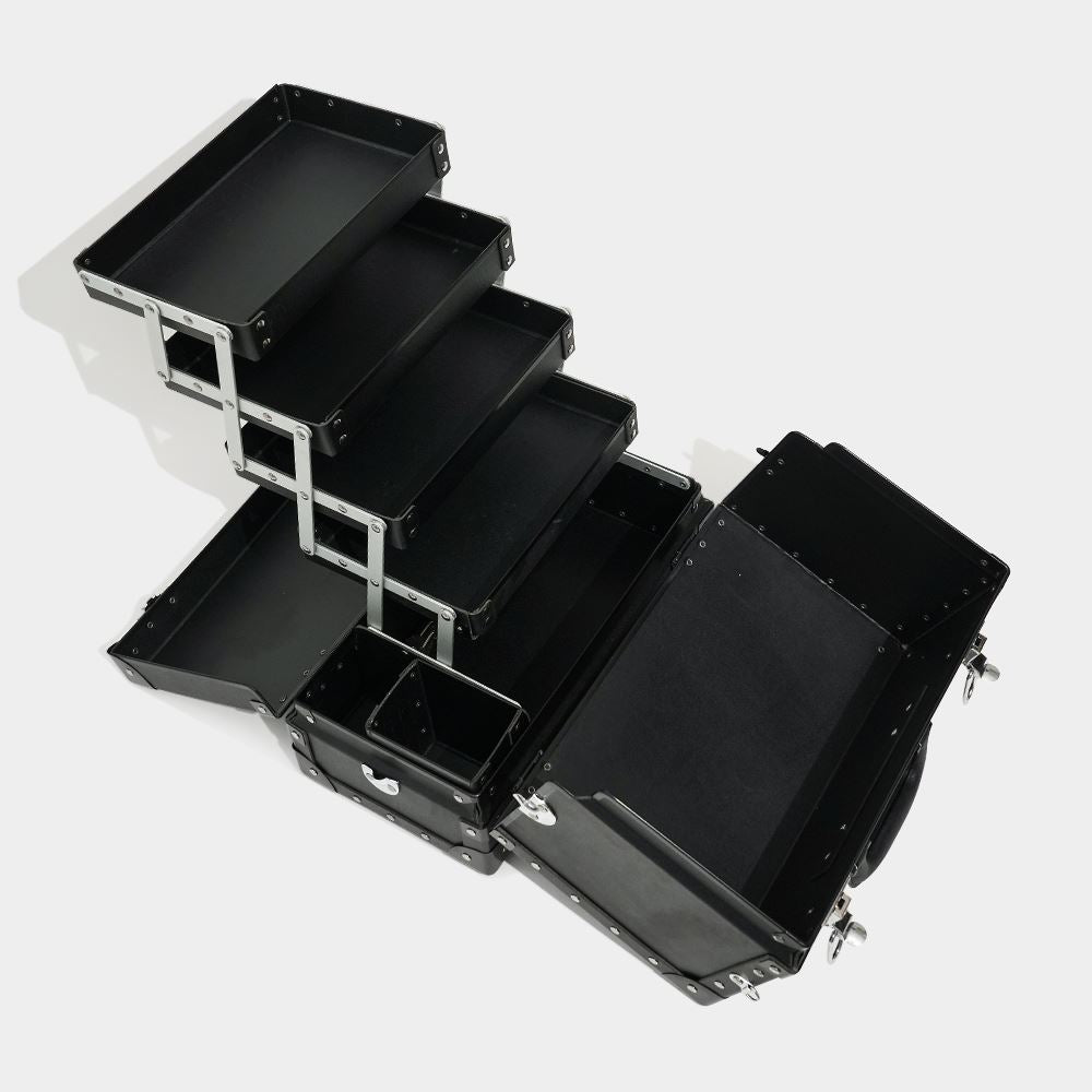 Estuche de belleza de papel negro (L)