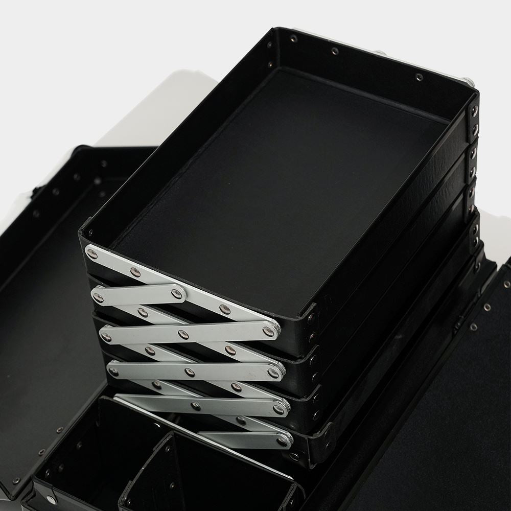 Estuche de belleza de papel negro (L)