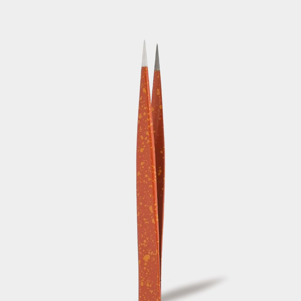 Color Tweezer - Spotted orange (I shape)