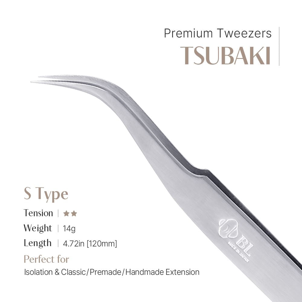 Premium Tweezers - Tsubaki (S shape)