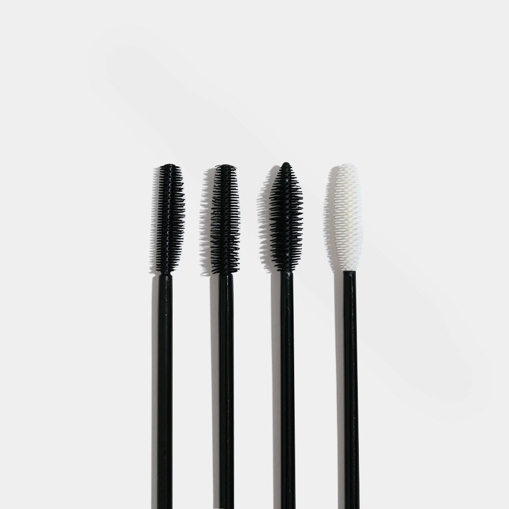 Silicone mascara wands