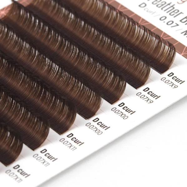 Easy Fanning Lash Feather (Brown) 0.07