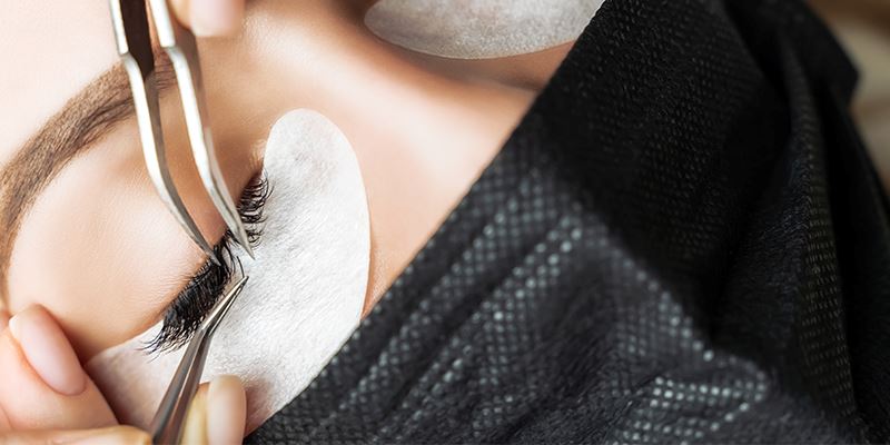 Eyelash extension retention and COVID-19