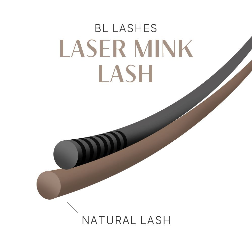 BL Lashes Laser Mink eyelash extensions D curl 0.15 thickness 10mm individual lashes natural soft volume