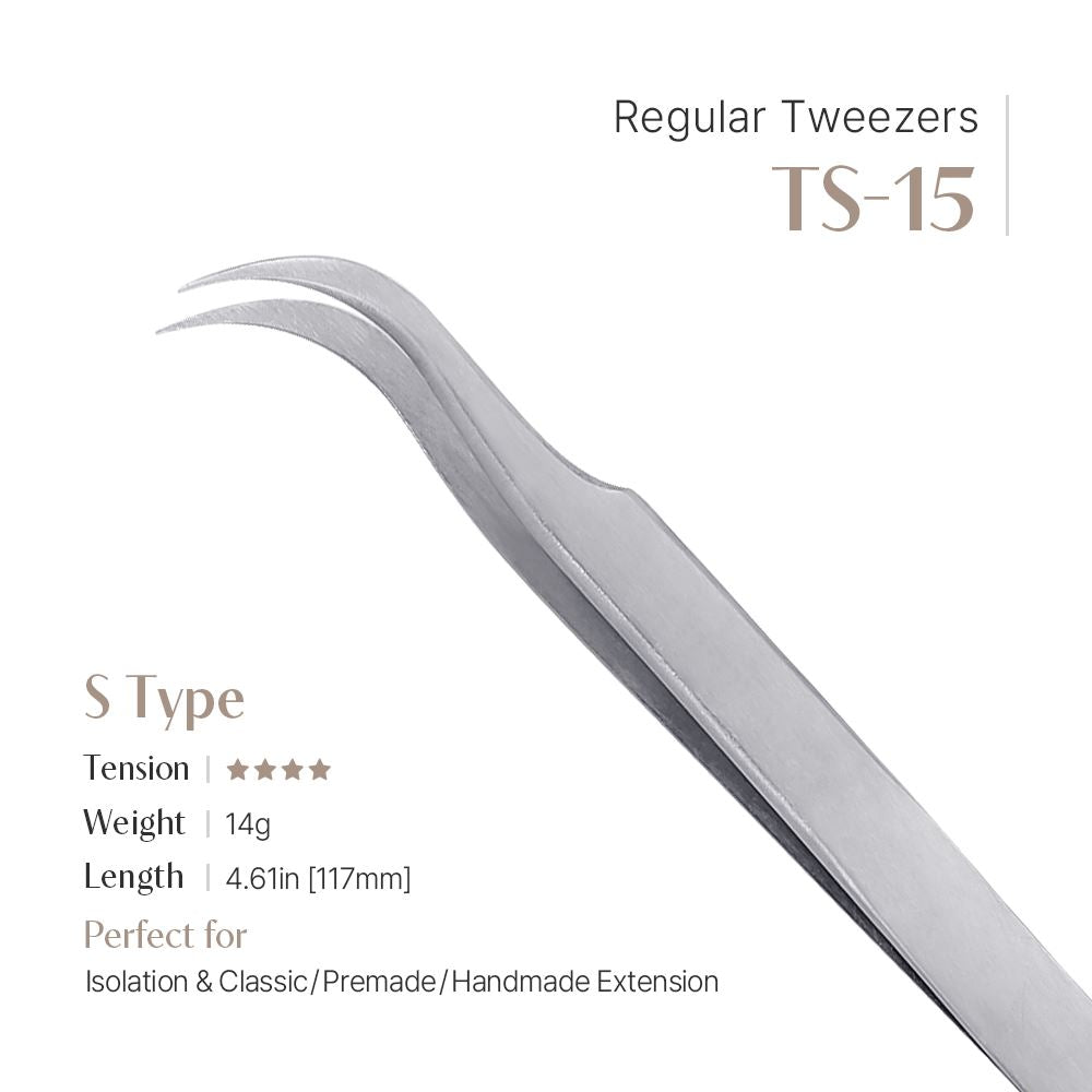 Regular Tweezers - TS-15 (S shape)