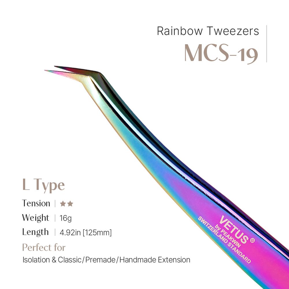 Rainbow Tweezers - MCS-19 (L shape)