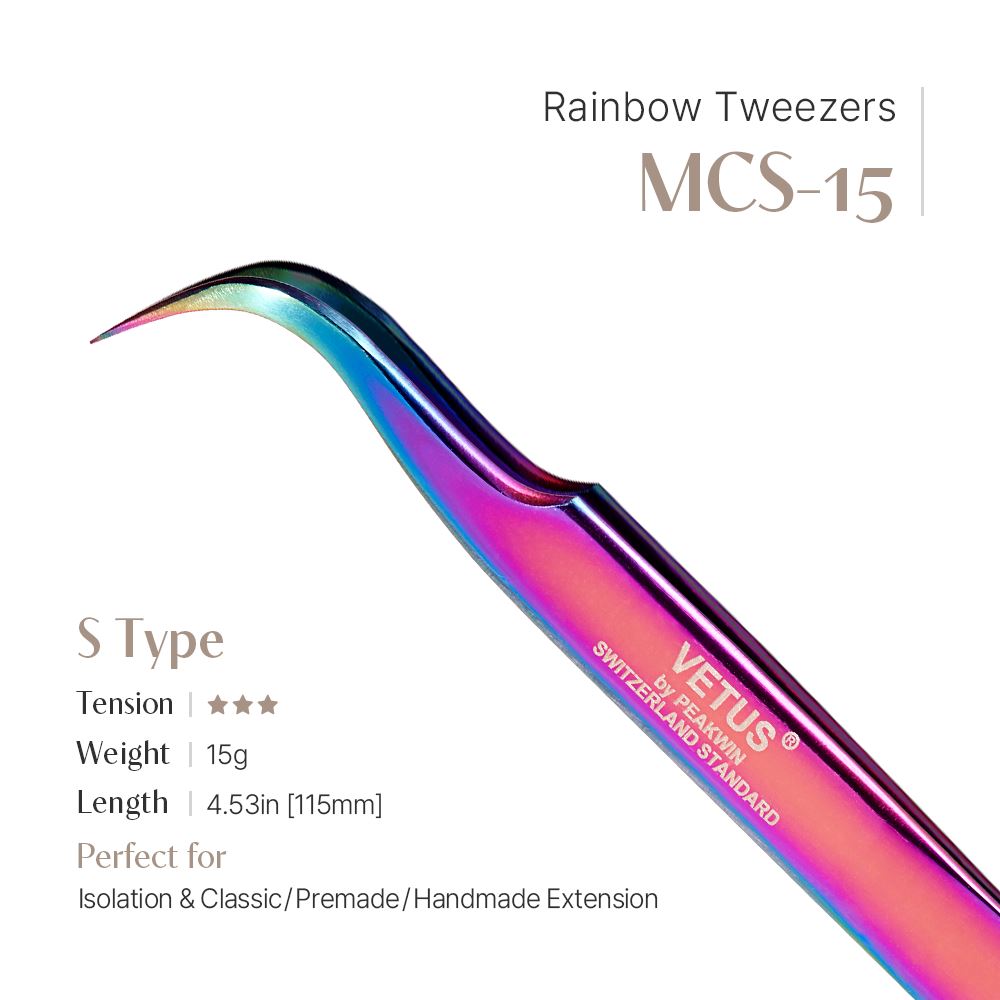 Rainbow Tweezers - MCS-15 (S shape)