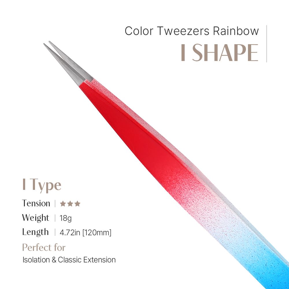 Color Tweezer - Rainbow (I shape)