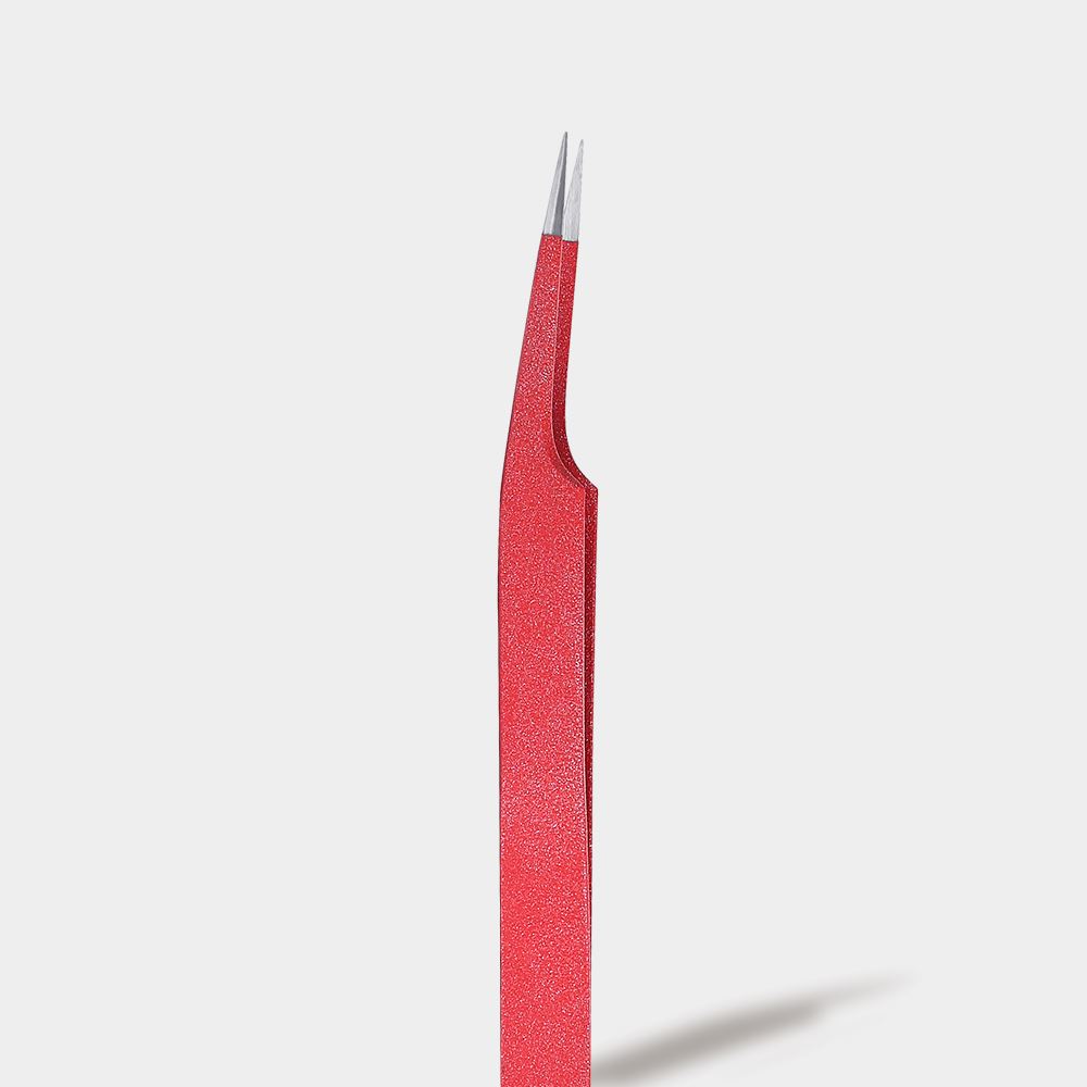 Color Tweezer - Red (F shape)