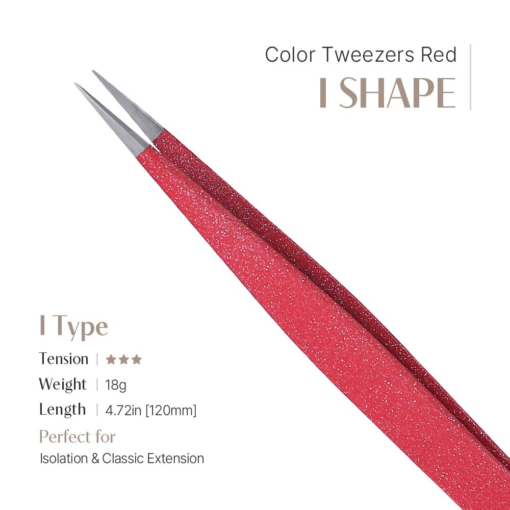 Color Tweezer - Red (I shape)