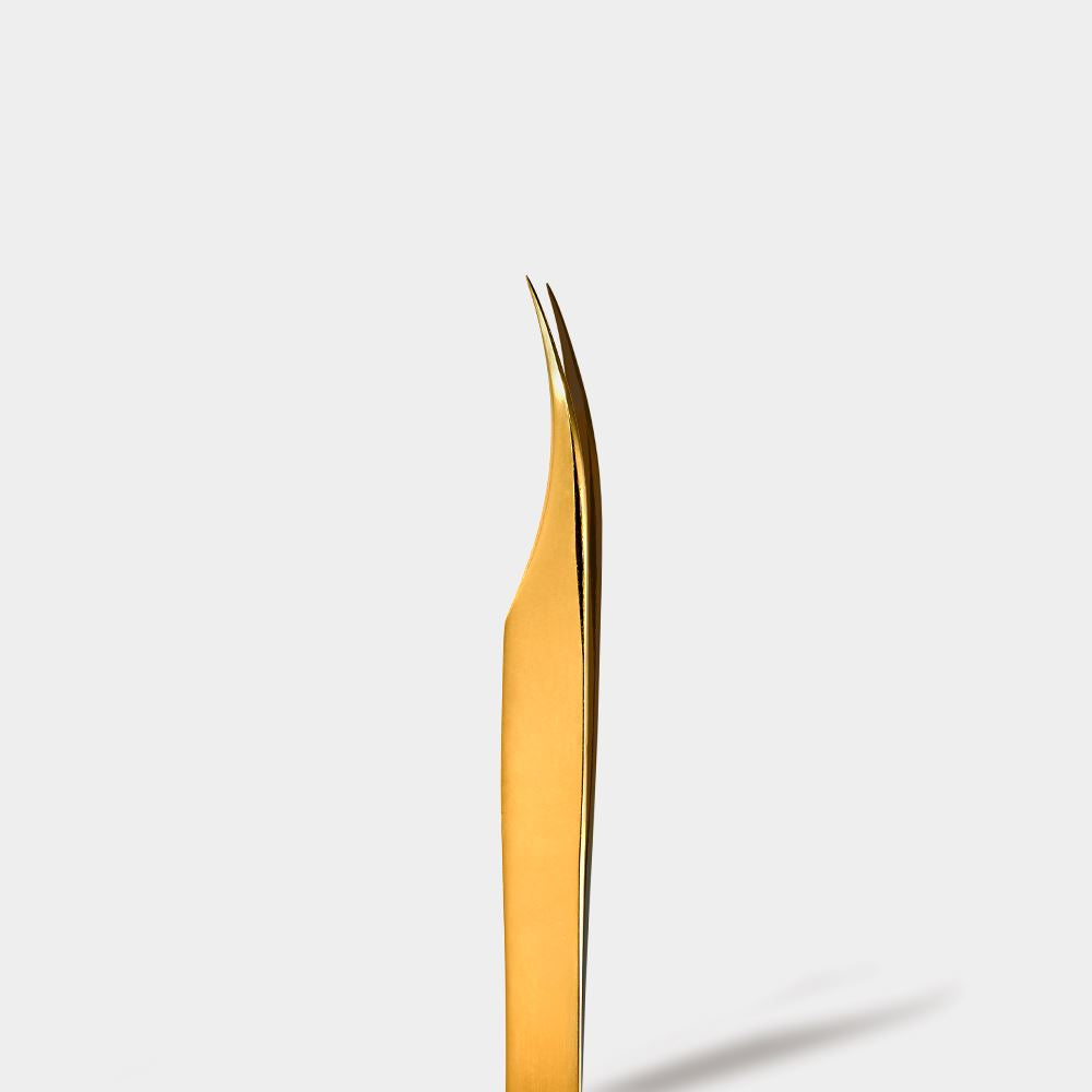 Gold Tweezers - MCS-18 (F shape)
