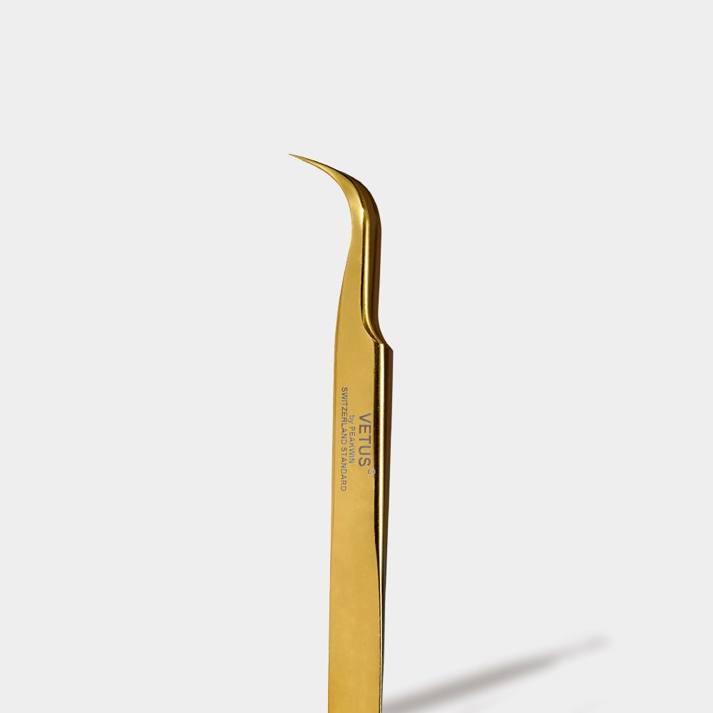 Gold Tweezers - MCS-15 (S shape)
