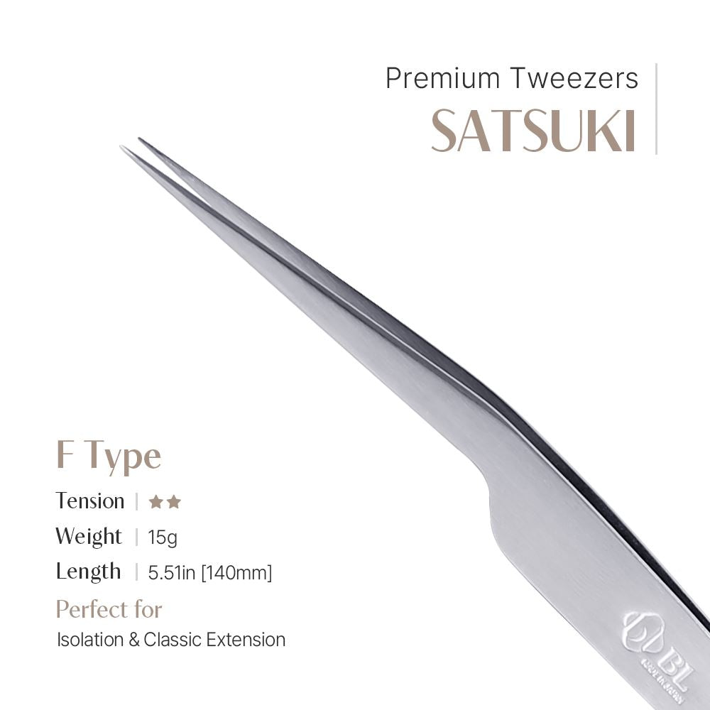 Premium Tweezers - Satsuki (F shape)