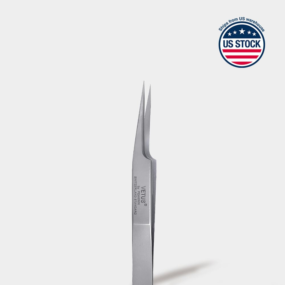 Pinzas de plata Vetus (rectas) - 5A-SA (forma de F) - En stock en EE. UU.