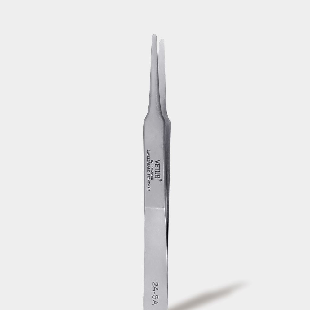 Vetus Silver Tweezers (Round Tip) - 2A-SA (Round Shape)