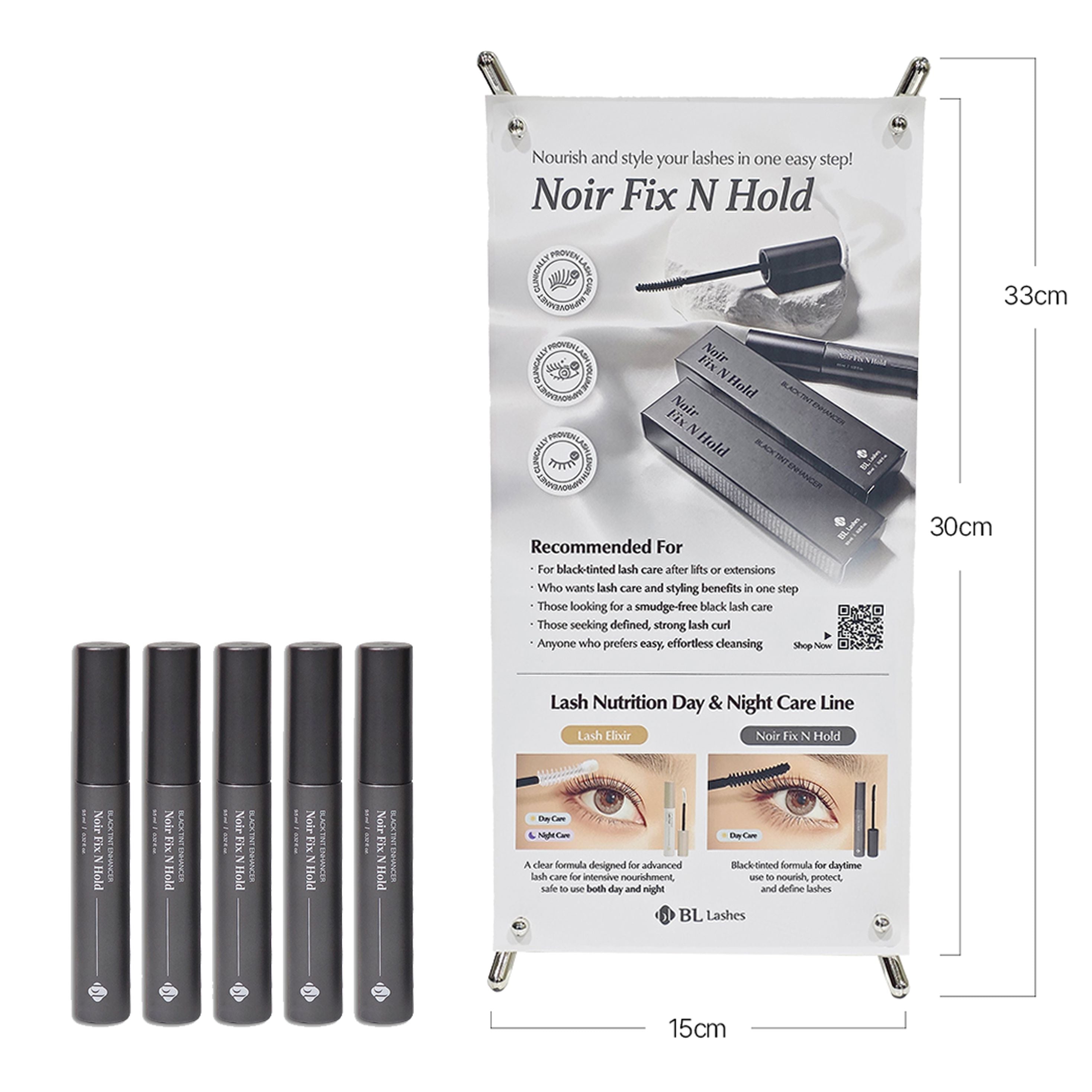 Noir Fix N Hold | Lash Fixer & Black Care for Extensions & Lifts