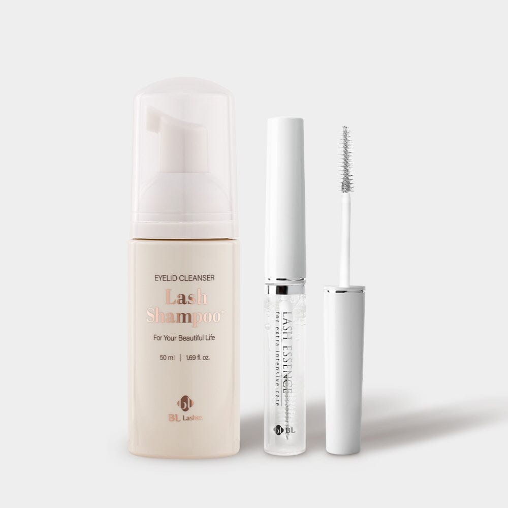 BL Lashes eyelash extension Shampoo Elixir Essence lash care routine set promotion sale 