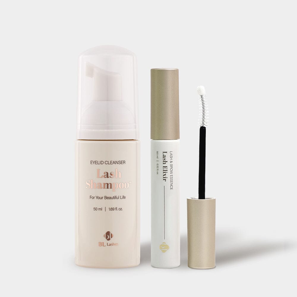 BL Lashes eyelash extension Shampoo Elixir Essence lash care routine set promotion sale korea lash lift aftercare