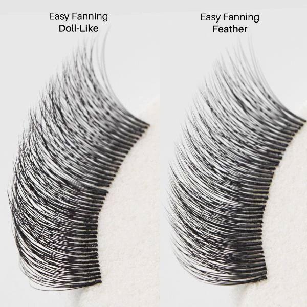 Easy Fan Lashes comparison from BL Blink Lashes - eyelash extension supplies and wholesale