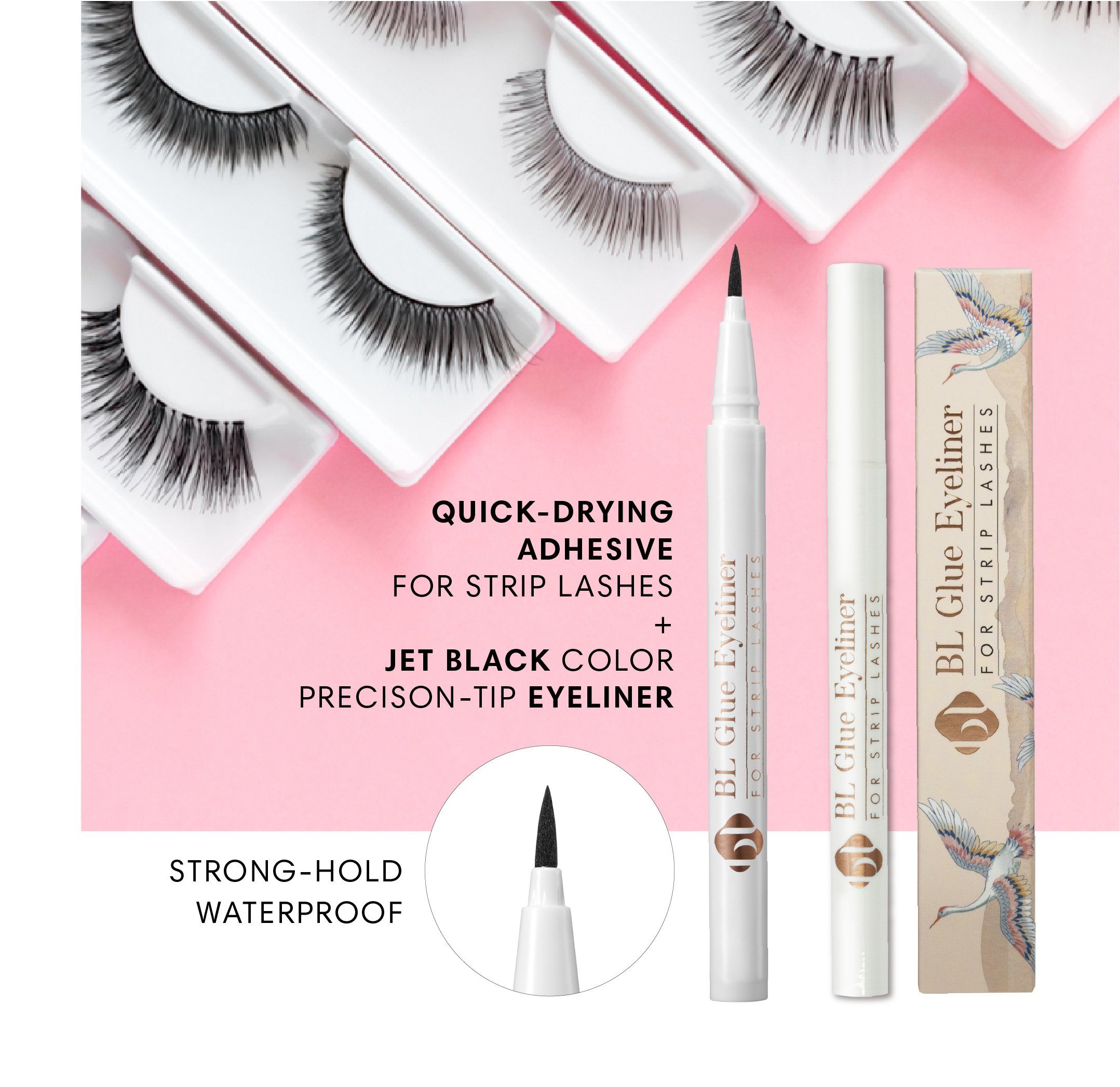 BL Glue Eyeliner - For strip false lash
