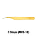 Blink BL Lashes Gold Tweezers - lash extension accessories and tools